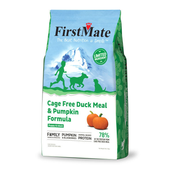 FirstMate Dog LID GF Cage Free Duck & Pumpkin