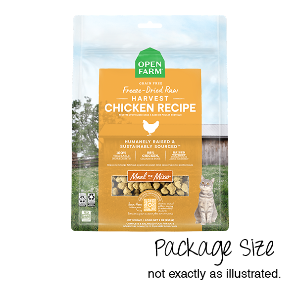Open Farm Cat Freeze-Dried Raw Harvest Chicken Morsels