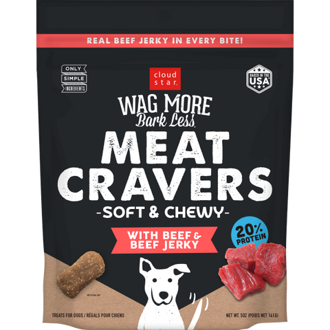 Cloud Star WMBL Meat Cravers Soft Chews Beef 5 oz