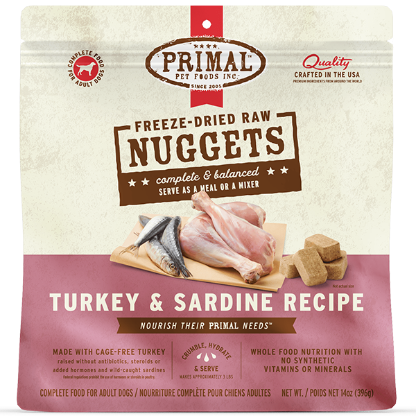 PRIMAL FREEZE DRIED TURKEY AND SARDINE