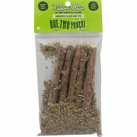 One Two Punch Silver Vine Sticks In Catnip