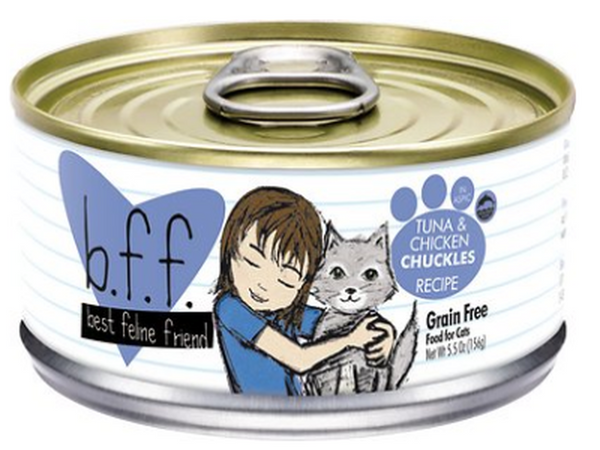 BFF CAN: "CHUCKLES" TUNA & CHICKEN IN GRAVY RECIPE CAT