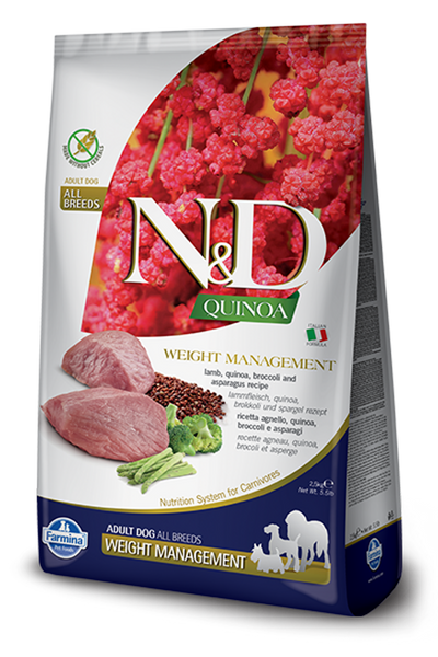 Farmina N&D Dog Quinoa Weight Management LAMB