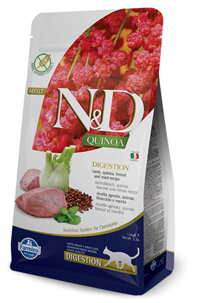 Farmina N&D Quinoa Digestion LAMB Functional L.I.D Adult Cat
