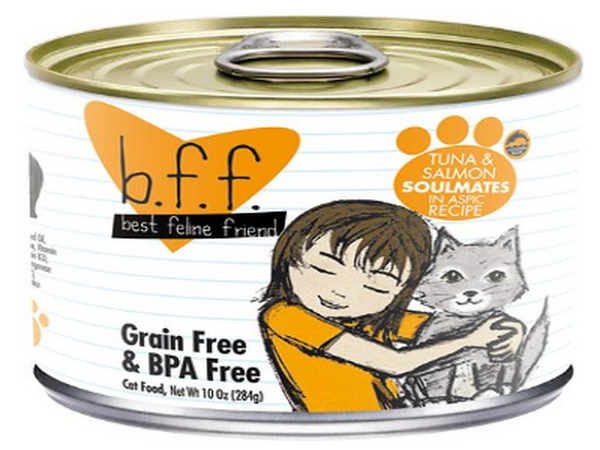 BFF CAN: "SOULMATES" TUNA & SALMON IN GRAVY RECIPE CAT