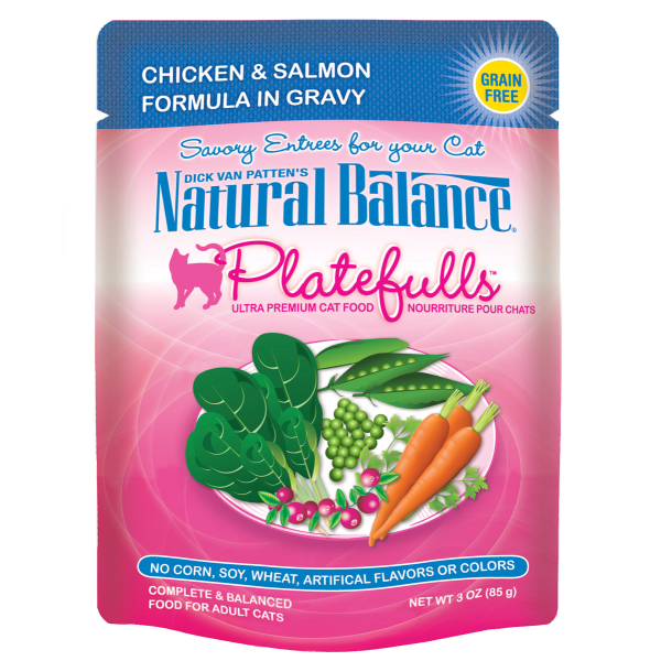NATURAL BALANCE POUCH: CHICKEN & SALMON IN GRAVY 3 OZ