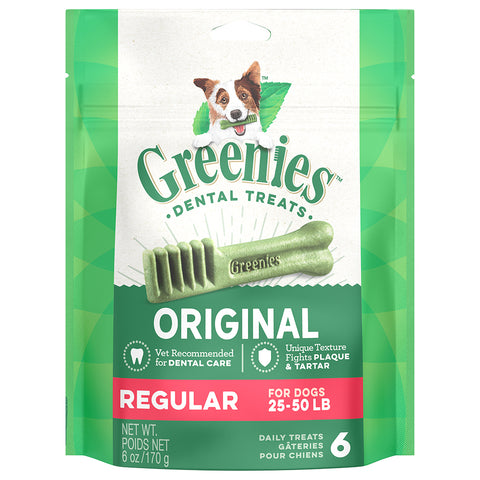 GREENIES DENTAL TREATS: REGULAR 25-50LBS