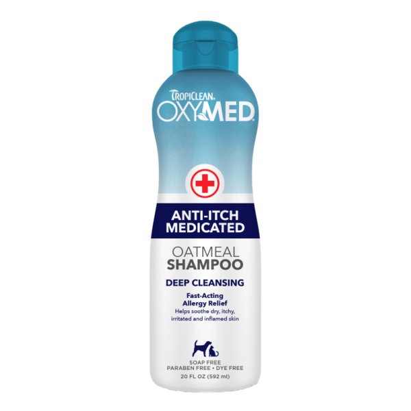 TropiClean OxyMed Medicated Anti-Itch Oatmeal Shampoo 20 oz