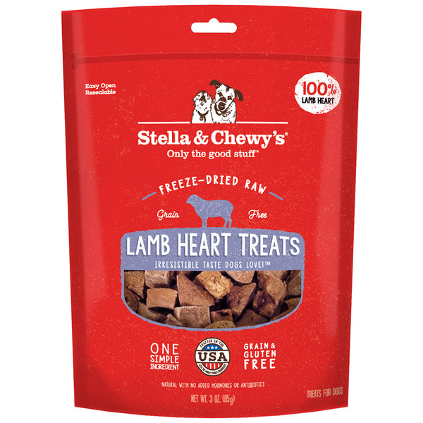 STELLA & CHEWY'S FD LAMB HEARTS TREAT 3OZ