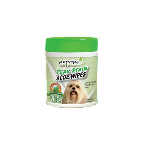 Espree Tear Stain Aloe Wipes 60 ct