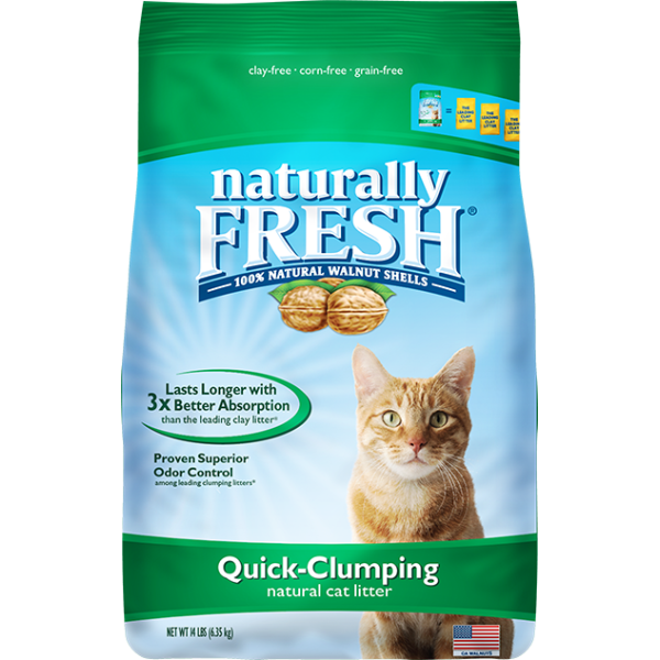 NATURALLY FRESH WALNUT BASED QUICK-CLUMPING CAT LITTER