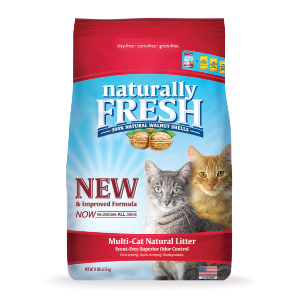 NATURALLY FRESH WALNUT BASED MULTI-CAT CAT LITTER