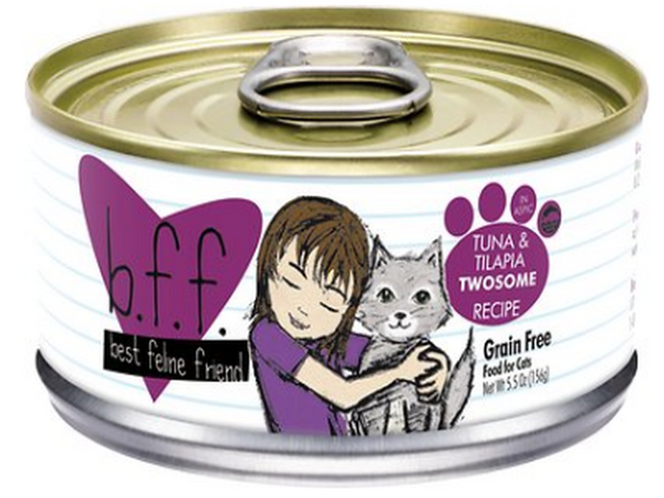 BFF CAN: "TWOSOME" TUNA & TILAPIA IN GRAVY RECIPE CAT