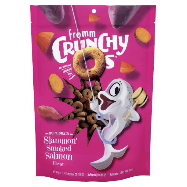 Fromm Dog Crunchy Os Slammon' Smoked Salmon Treats 6 oz