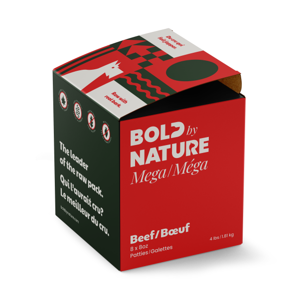 Bold by Nature Dog Mega Beef Patties