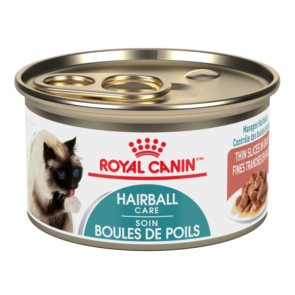 ROYAL CANIN CAN: HAIRBALL CARE THIN SLICES IN GRAVY CAT 24/CASE