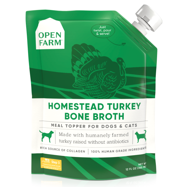 Open Farm Dog/Cat Turkey Bone Broth Topper
