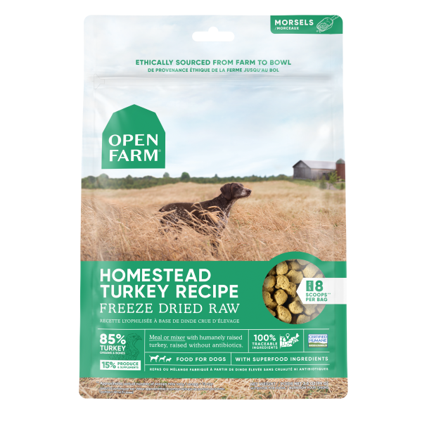 Open Farm Dog Freeze Dried Raw Homestead Turkey