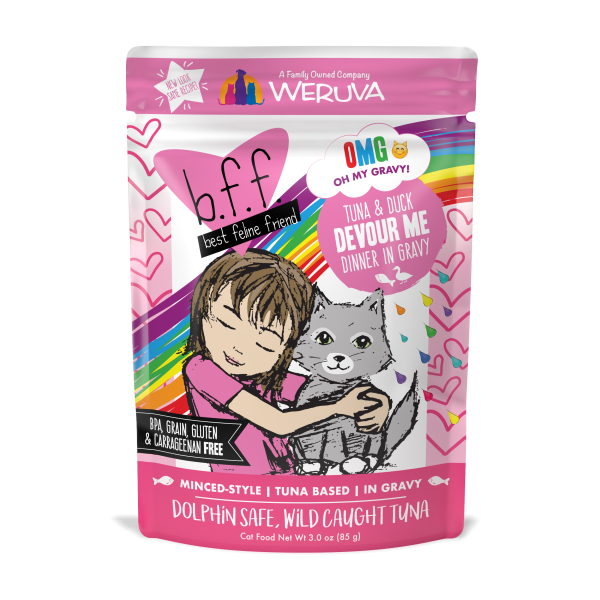BFF POUCH: TUNA & DUCK "DEVOUR ME" CAT