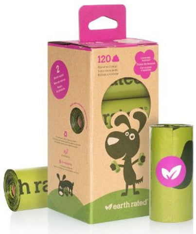EARTH RATED POOP BAGS REFILL PACK LAVENDER SCENTED