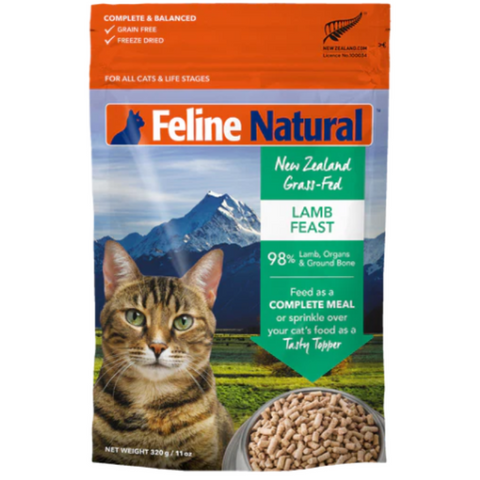 FELINE NATURAL LAMB FEAST FREEZE-DRIED RAW CAT FOOD