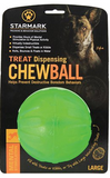 STARMARK TREAT DISPENSING CHEW BALL DOG TOY
