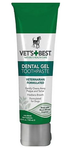 VET'S BEST DENTAL GEL TOOTHPASTE