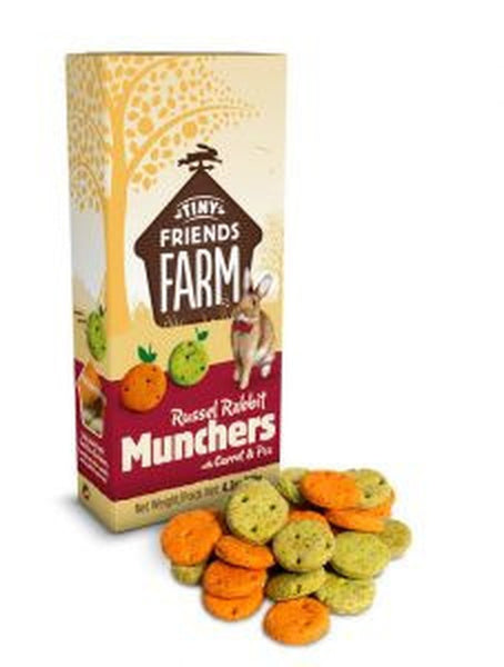 SUPREME TINY FRIENDS FARM RUSSEL RABBIT MUNCHERS WITH CARROT & PEA