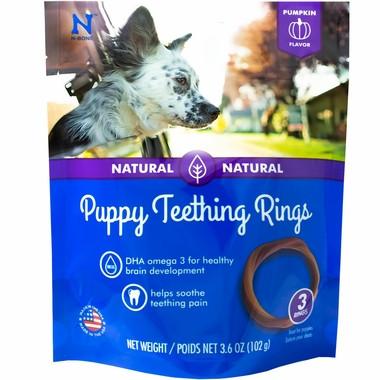 N-BONE PUPPY TEETHING RING PUMPKIN 3PK