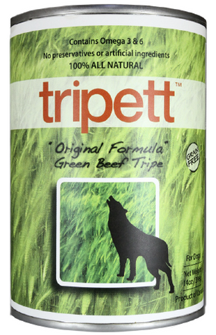 TRIPETT CAN: GREEN BEEF TRIPE FORMULA 12/CASE 396g