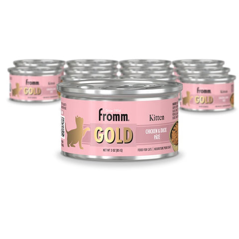 FROMM Gold CAT CAN Kitten Chicken & Duck Pate 3oz