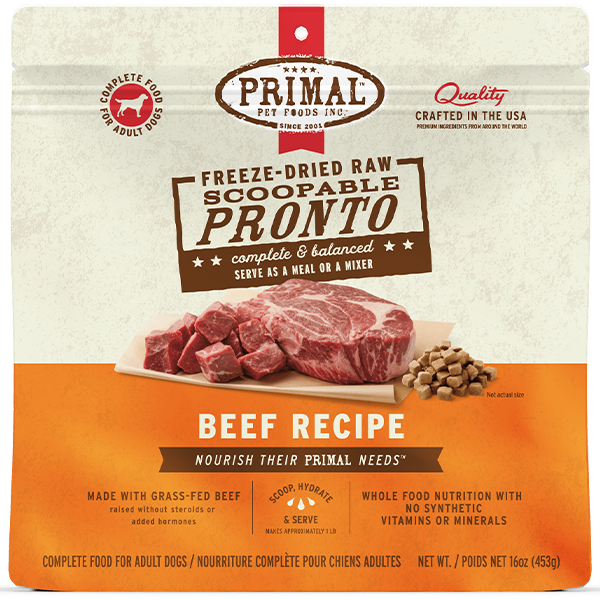 PRIMAL - Canine Beef Formula Freeze Dried Pronto