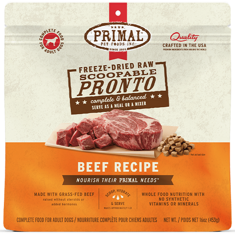 PRIMAL - Canine Beef Formula Freeze Dried Pronto