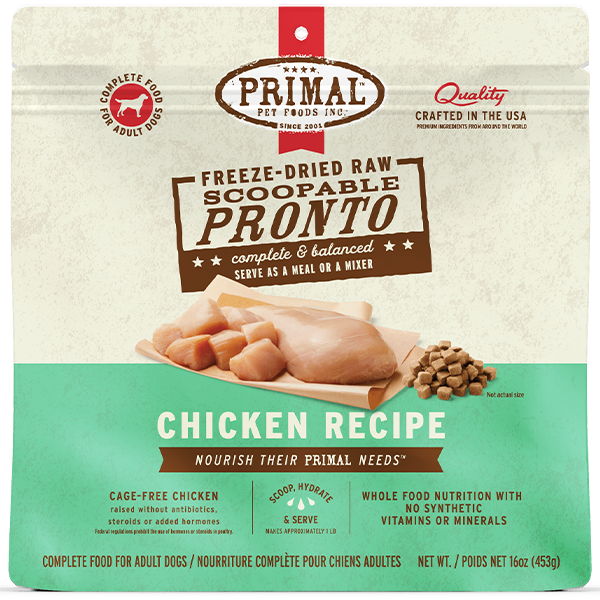 PRIMAL - Canine Chicken Formula Freeze Dried Pronto