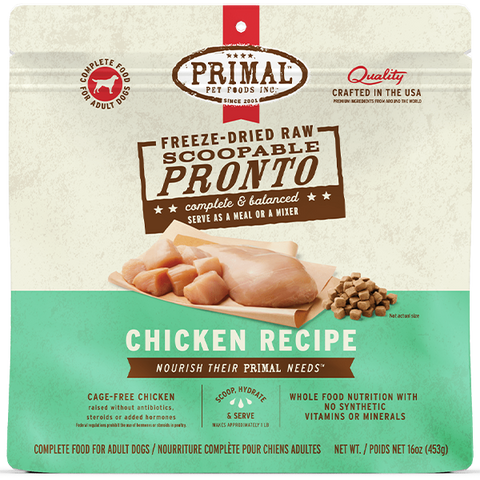 PRIMAL - Canine Chicken Formula Freeze Dried Pronto