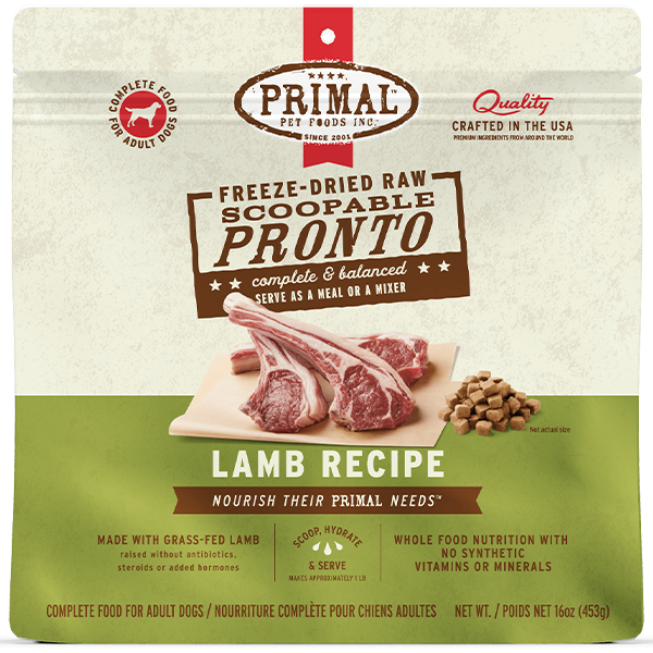 PRIMAL - Canine Lamb Formula Freeze Dried Pronto