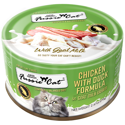 Fussie Cat Super Premium Chk w/Duck in Goat Milk 2.47oz