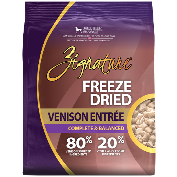 Zignature Dog Freeze Dried Venison Entree