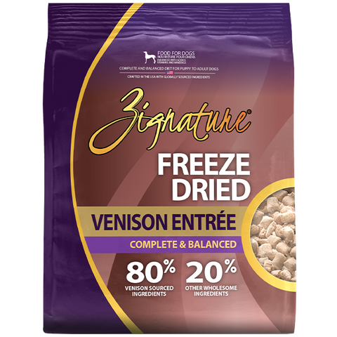 Zignature Dog Freeze Dried Venison Entree