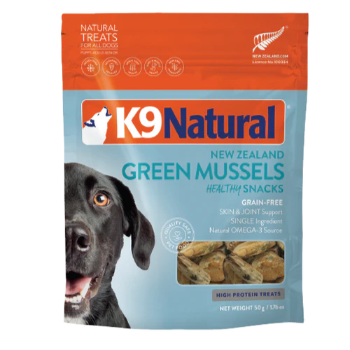 K9 Natural - Treats - Freeze Dried - Green Lip Mussel - Treats 50g