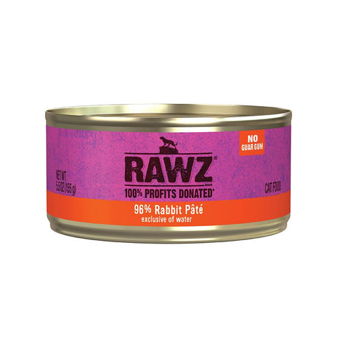 RAWZ Cat 96% Rabbit Pate 24/155g