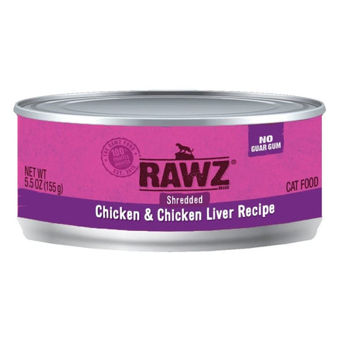 RAWZ Cat Shredded Chicken N Chicken Liver 5.5oz