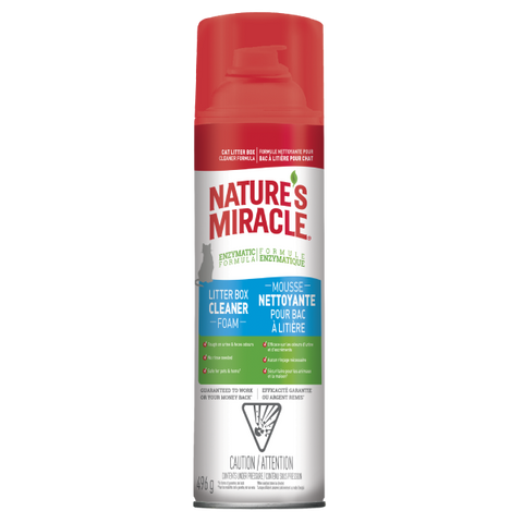 Nature's Miracle Cat Litterbox Cleaner Foam Aerosol 17.5 oz