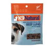 K9 Natural - Treats - Air-Dried - Protein Bites - Beef Lung - 50g
