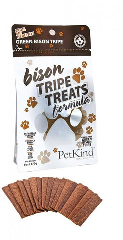 PETKIND Dog GF Bison Tripe Treats 170g