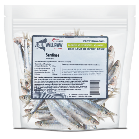 Iron Will Raw Dog/Cat Sardines 1 lb UPC