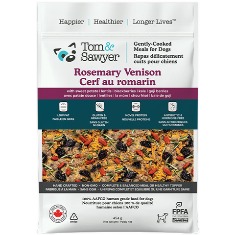 Tom&Sawyer Dog Gently Cooked Rosemary Venison 454g