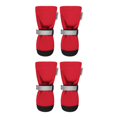 Canada Pooch Soft Shield Boots Red Reflective