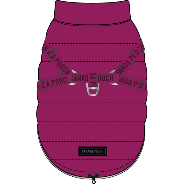 Canada Pooch The Harness Puffer Plum