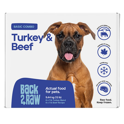 Back2Raw Dog Basic Combo Turkey Blend / Beef 12/1lb